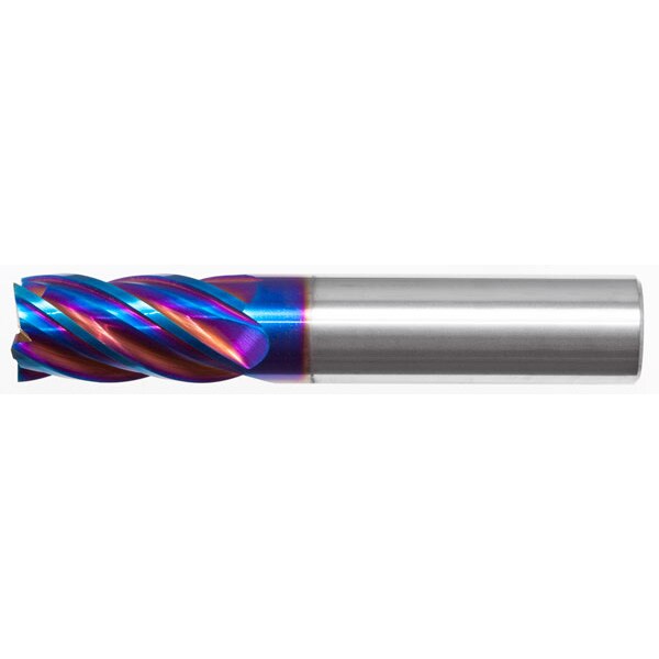 9/16x1-1/8x9/16x3-1/2 5FL Square Multi-Helix Ultra V5 with Flat, PowerN